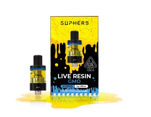 GMO Supherb Live Resin Cartridge