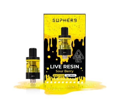 Sour Berry Supherb Live Resin Cartridge