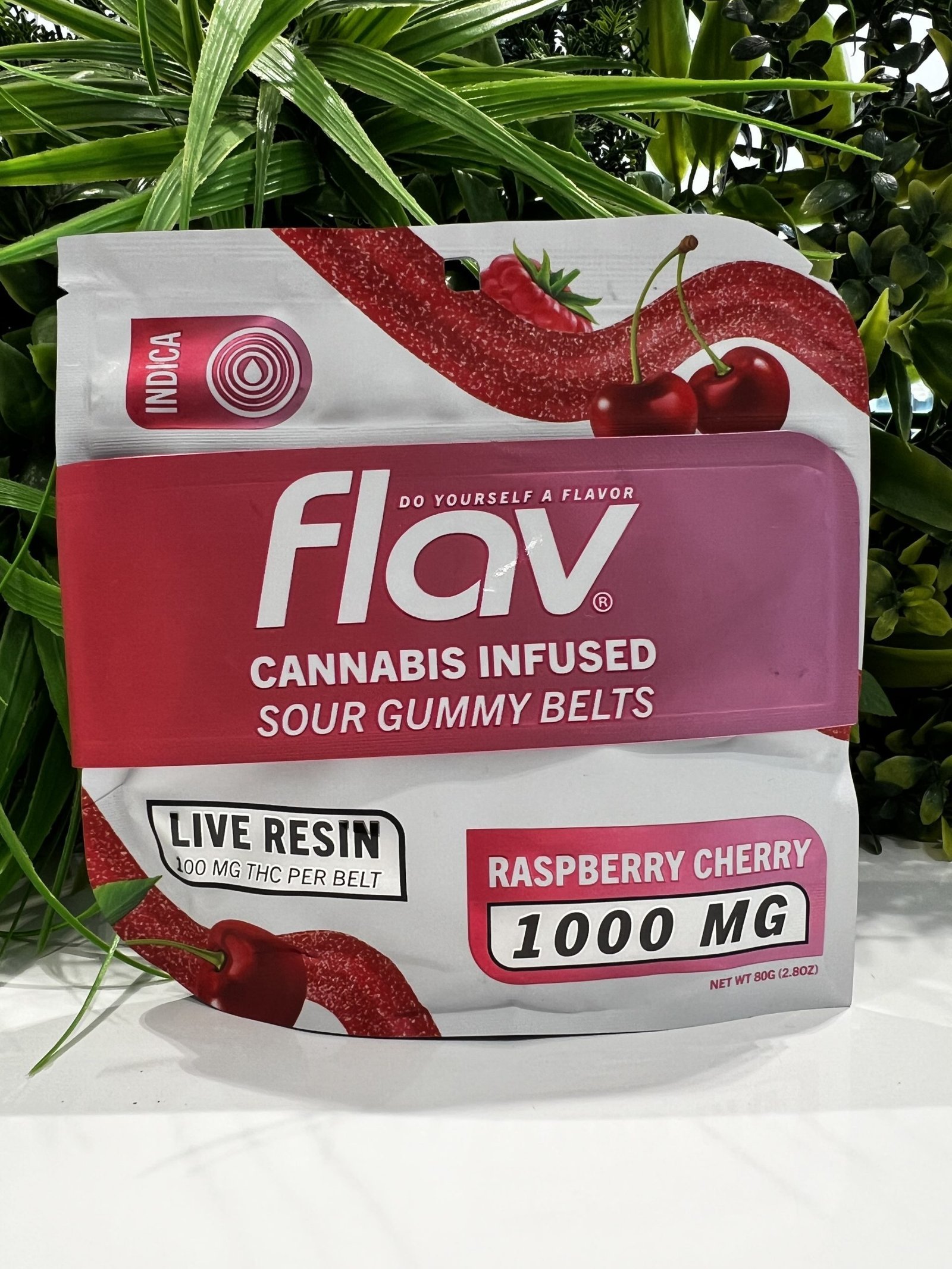 img_7724-scaled-1.jpg FLAV BELTS- 1000 MG- INDICA- RASPBERRY CHERRY - Image 1